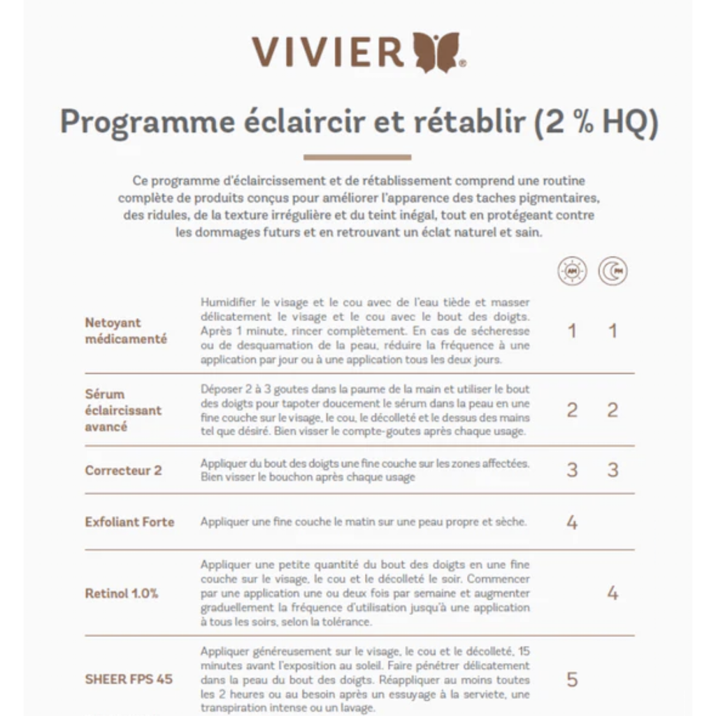 Programme Éclaircir et Rétablir-2% HQ